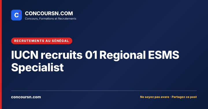 Illustration de l’article : IUCN recruits 01 Regional ESMS Specialist