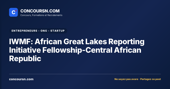 Illustration de l’article : IWMF: African Great Lakes Reporting Initiative Fellowship-Central African Republic