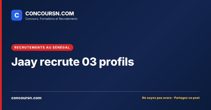 Illustration de l’article : Jaay recrute 03 profils