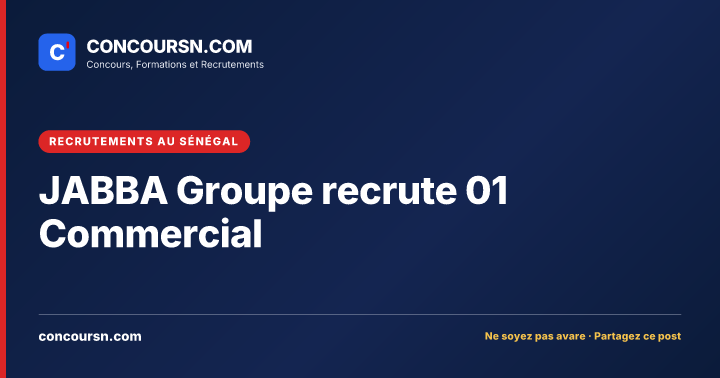 Illustration de l’article : JABBA Groupe recrute 01 Commercial
