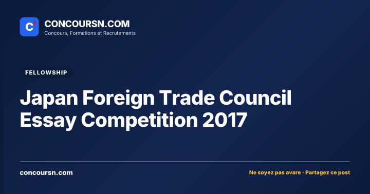Illustration de l’article : Japan Foreign Trade Council Essay Competition 2017