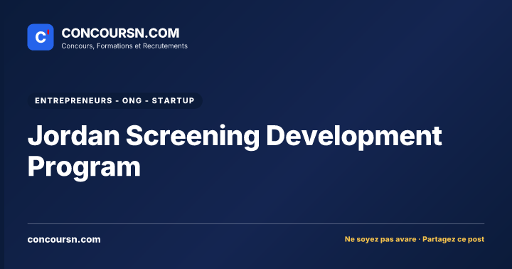 Illustration de l’article : Jordan Screening Development Program