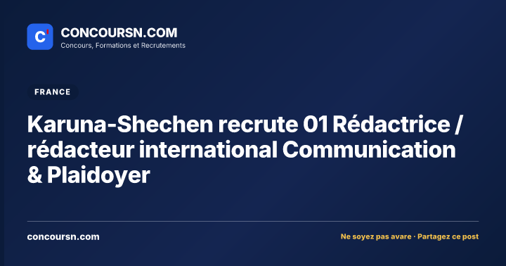 Illustration de l’article : Karuna-Shechen recrute 01 Rédactrice / rédacteur international Communication & Plaidoyer