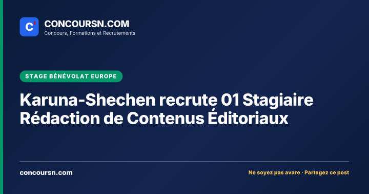 Illustration de l’article : Karuna-Shechen recrute 01 Stagiaire Rédaction de Contenus Éditoriaux