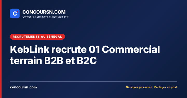 Illustration de l’article : KebLink recrute 01 Commercial terrain B2B et B2C