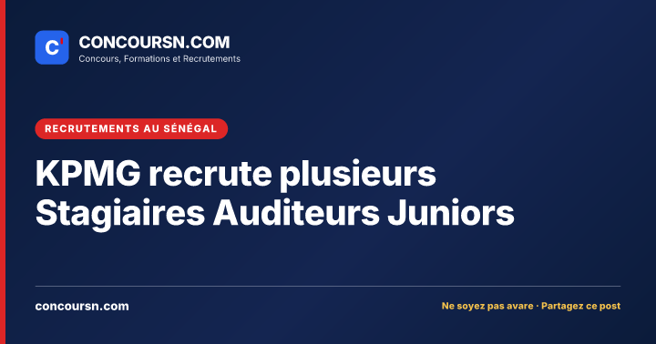 Illustration de l’article : KPMG recrute plusieurs Stagiaires Auditeurs Juniors