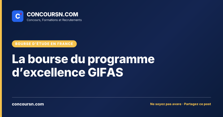 Illustration de l’article : La bourse du programme d’excellence GIFAS