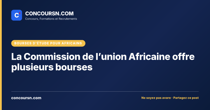 Illustration de l’article : La Commission de l’union Africaine offre plusieurs bourses