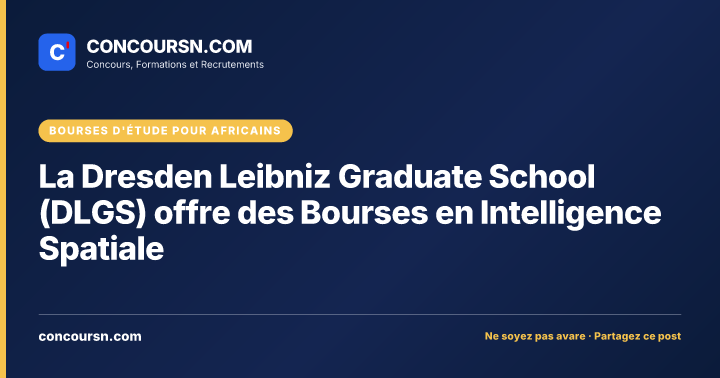 Illustration de l’article : La Dresden Leibniz Graduate School (DLGS) offre des Bourses en Intelligence Spatiale
