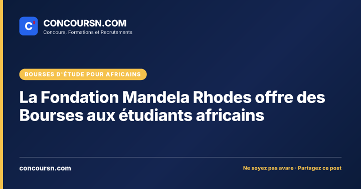 Illustration de l’article : La Fondation Mandela Rhodes offre des Bourses aux étudiants africains