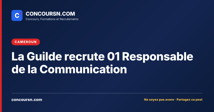 Illustration de l’article : La Guilde recrute 01 Responsable de la Communication