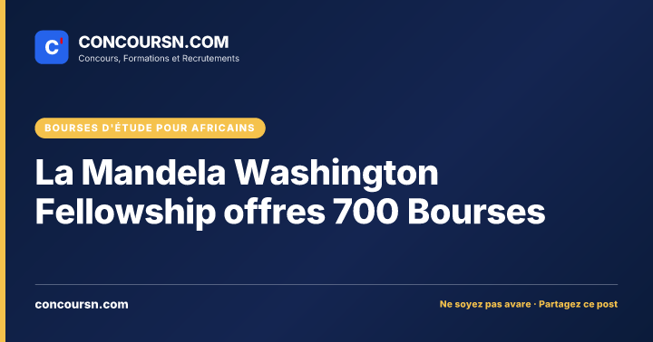 La Mandela Washington Fellowship offres 700 Bourses