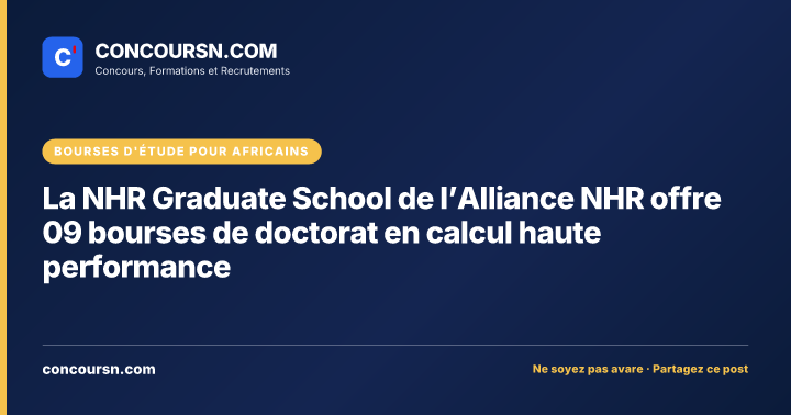 Illustration de l’article : La NHR Graduate School de l’Alliance NHR offre 09 bourses de doctorat en calcul haute performance