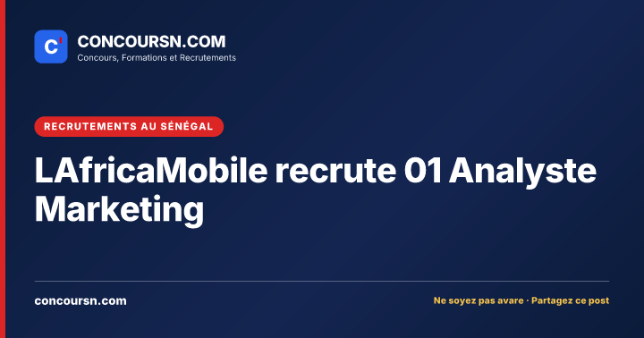 Illustration de l’article : LAfricaMobile recrute 01 Analyste Marketing