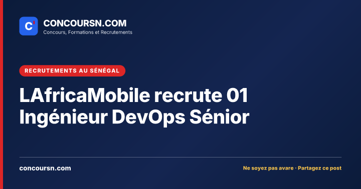 Illustration de l’article : LAfricaMobile recrute 01 Ingénieur DevOps Sénior