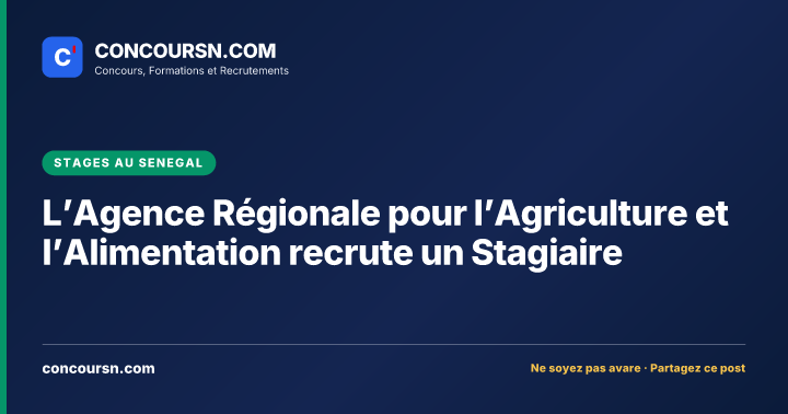 Illustration de l’article : L’Agence Régionale pour l’Agriculture et l’Alimentation recrute un Stagiaire