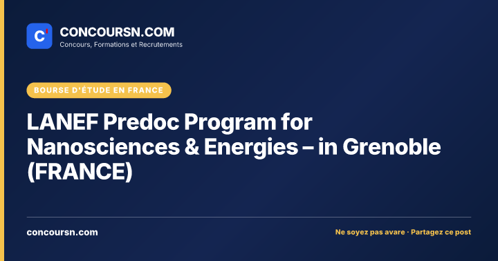 Illustration de l’article : LANEF Predoc Program for Nanosciences & Energies – in Grenoble (FRANCE)