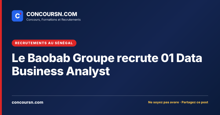 Illustration de l’article : Le Baobab Groupe recrute 01 Data Business Analyst