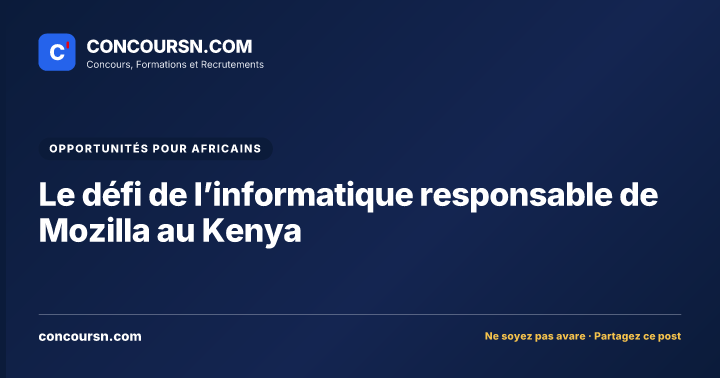 Illustration de l’article : Le défi de l’informatique responsable de Mozilla au Kenya
