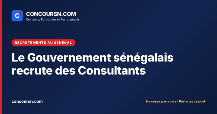 Illustration de l’article : Le Gouvernement sénégalais recrute des Consultants