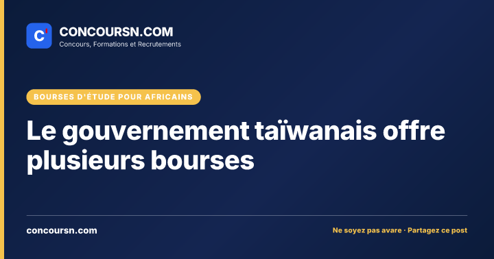 Illustration de l’article : Le gouvernement taïwanais offre plusieurs bourses
