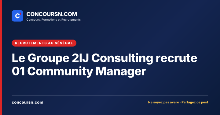 Illustration de l’article : Le Groupe 2IJ Consulting recrute 01 Community Manager
