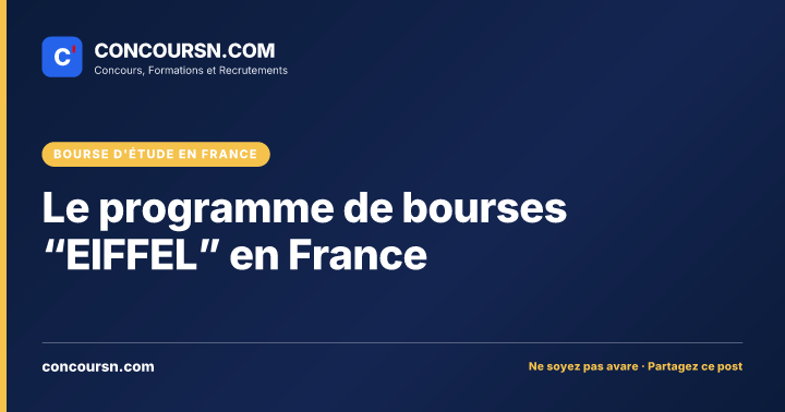 Illustration de l’article : Le programme de bourses “EIFFEL” en France