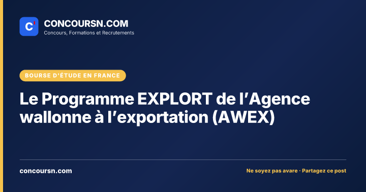 Illustration de l’article : Le Programme EXPLORT de l’Agence wallonne à l’exportation (AWEX)