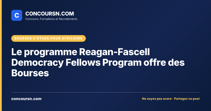 Illustration de l’article : Le programme Reagan-Fascell Democracy Fellows Program offre des Bourses