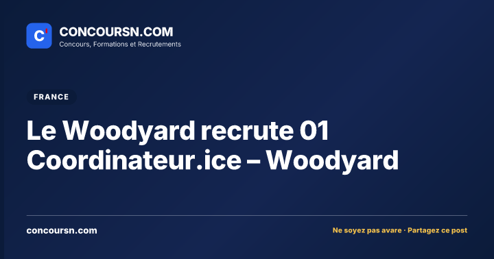 Illustration de l’article : Le Woodyard recrute 01 Coordinateur.ice – Woodyard
