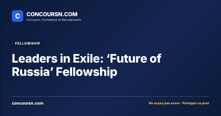 Illustration de l’article : Leaders in Exile: ‘Future of Russia’ Fellowship