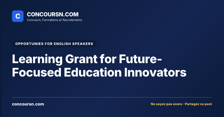 Illustration de l’article : Learning Grant for Future-Focused Education Innovators