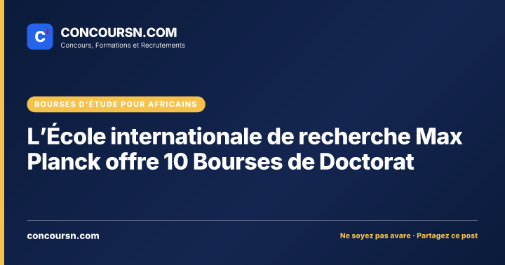 Illustration de l’article : L’École internationale de recherche Max Planck offre 10 Bourses de Doctorat