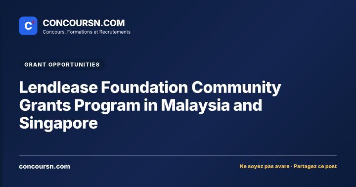 Illustration de l’article : Lendlease Foundation Community Grants Program in Malaysia and Singapore