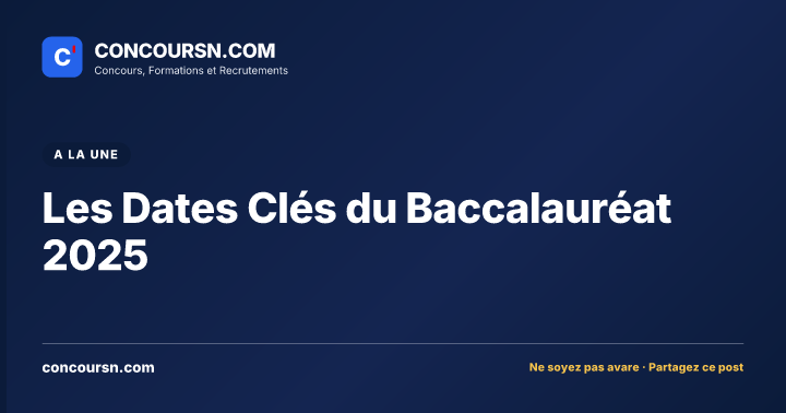 Illustration de l’article : Les Dates Clés du Baccalauréat 2025