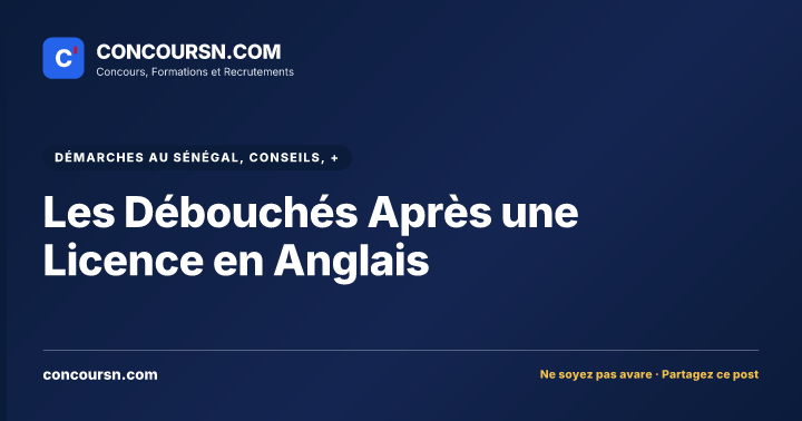 Les Débouchés Après une Licence en Anglais