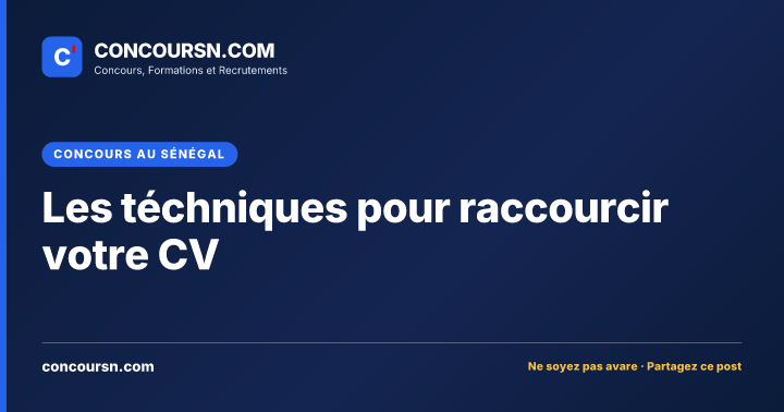 Illustration de l’article : Les téchniques pour raccourcir votre CV