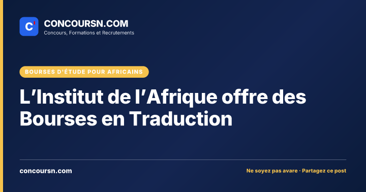 Illustration de l’article : L’Institut de l’Afrique offre des Bourses en Traduction