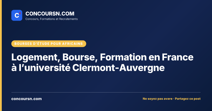 Illustration de l’article : Logement, Bourse, Formation en France à l’université Clermont-Auvergne