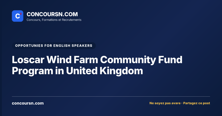 Illustration de l’article : Loscar Wind Farm Community Fund Program in United Kingdom
