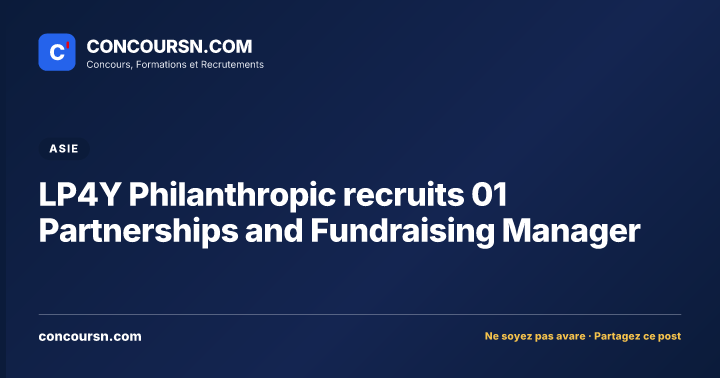 Illustration de l’article : LP4Y Philanthropic recruits 01 Partnerships and Fundraising Manager