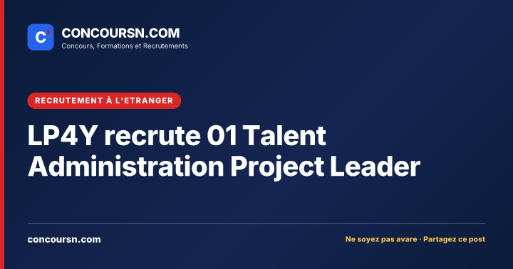 Illustration de l’article : LP4Y recrute 01 Talent Administration Project Leader