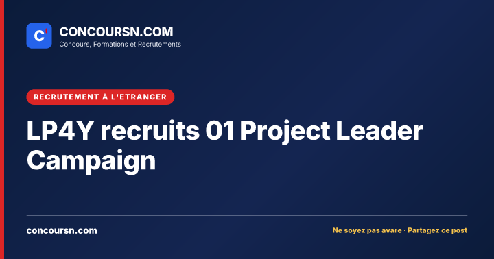 Illustration de l’article : LP4Y recruits 01 Project Leader Campaign