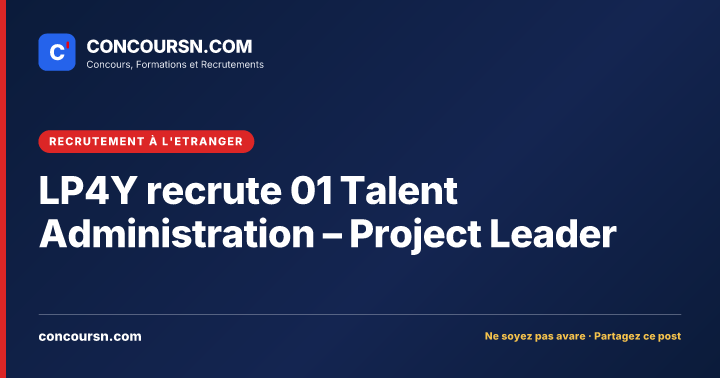 Illustration de l’article : LP4Y recrute 01 Talent Administration – Project Leader