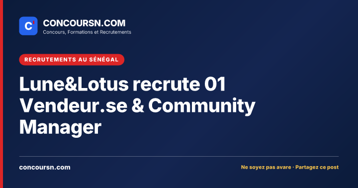 Illustration de l’article : Lune&Lotus recrute 01 Vendeur.se & Community Manager