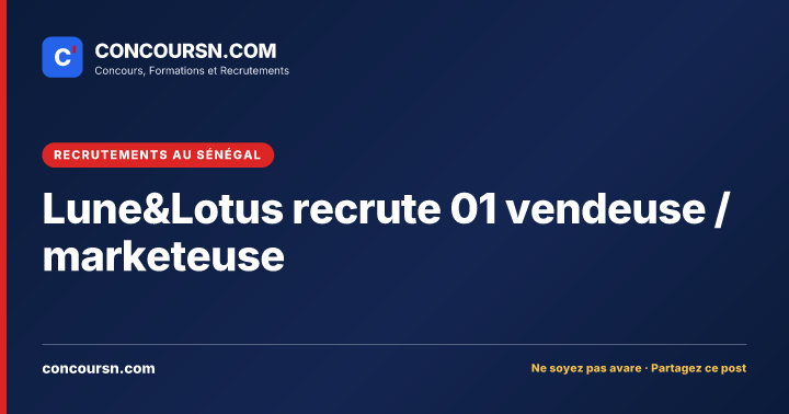 Illustration de l’article : Lune&Lotus recrute 01 vendeuse / marketeuse