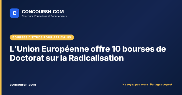 Illustration de l’article : L’Union Européenne offre 10 bourses de Doctorat sur la Radicalisation