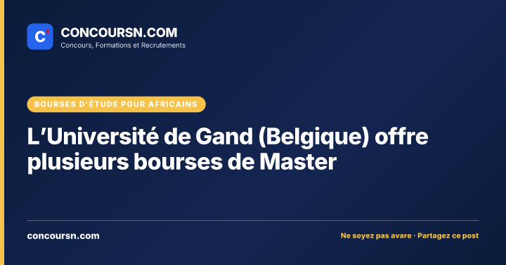 Illustration de l’article : L’Université de Gand (Belgique) offre plusieurs bourses de Master