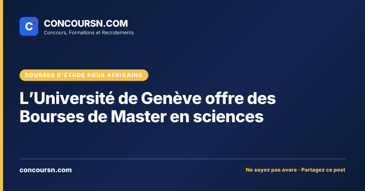 Illustration de l’article : L’Université de Genève offre des Bourses de Master en sciences