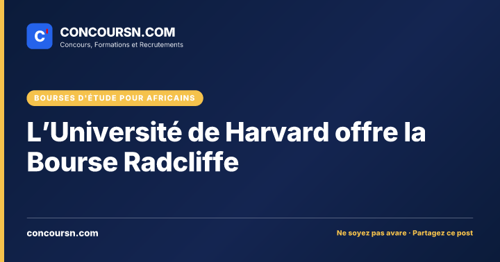 Illustration de l’article : L’Université de Harvard offre la Bourse Radcliffe